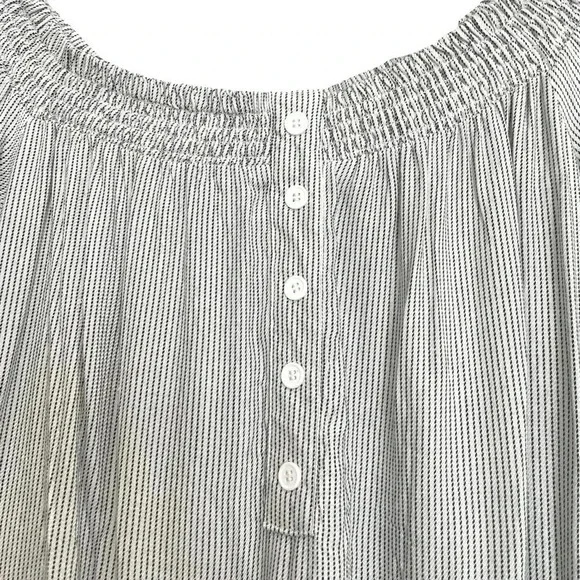 Mimi Chica Off Shoulder Dress Lightweight Striped M - Picture 2 of 4